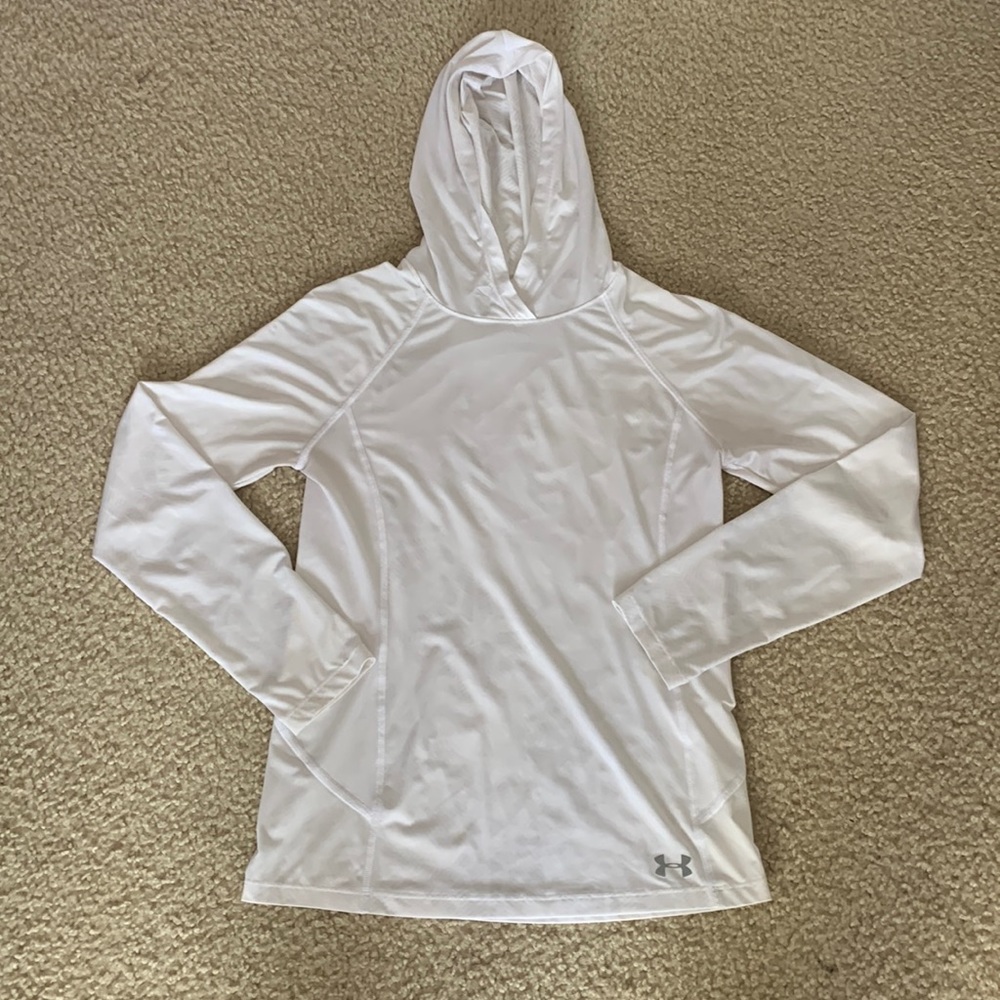 Under armor long sleeve with hood.